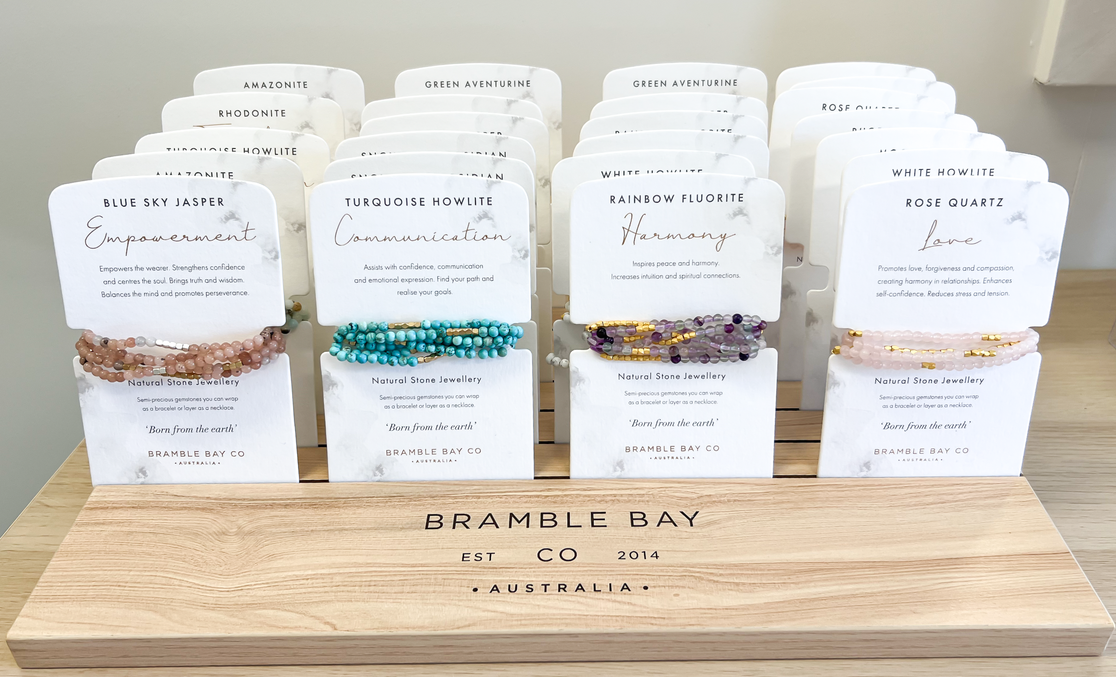 Natural Stone Wrap Bracelets
