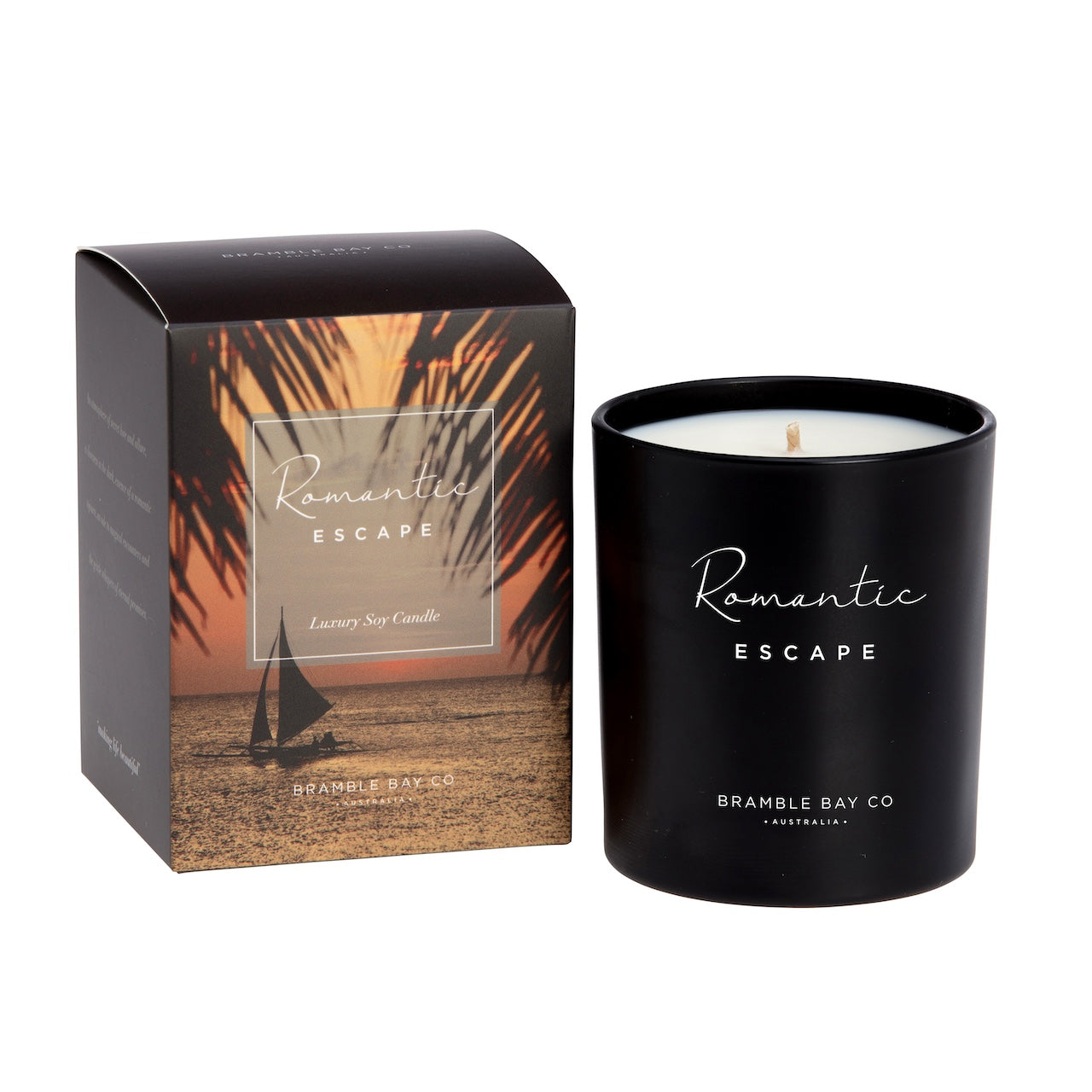 Romantic Escape Ocean After Dark Candle