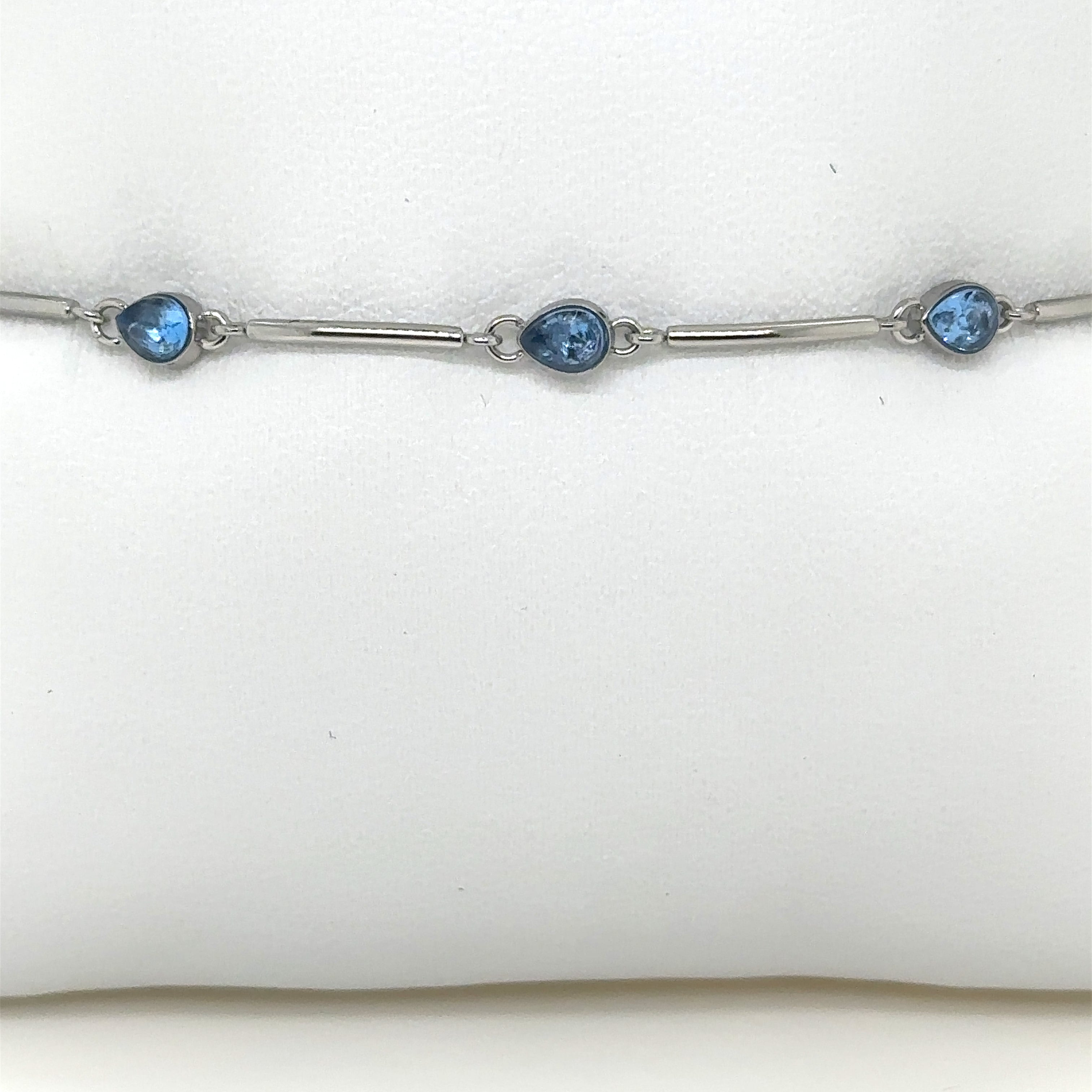 Bracelet Vogue - Blue Pear and Steel
