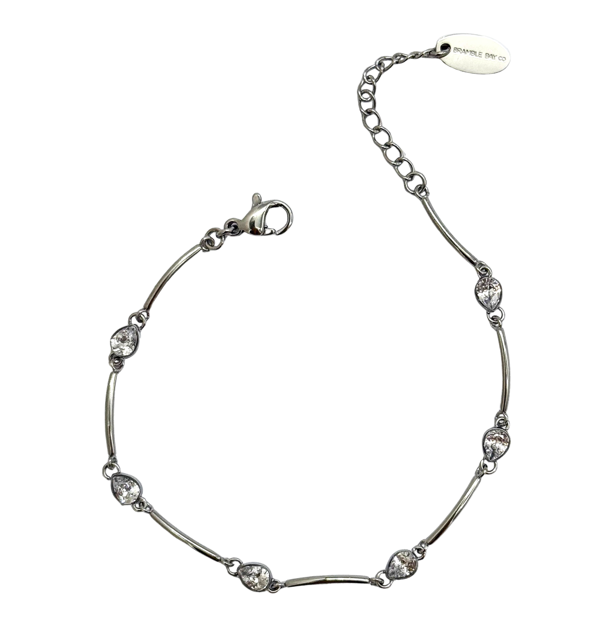 Bracelet Vogue - White Pear and Steel