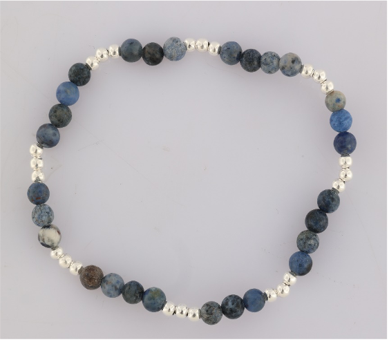 GEM-Bracelet - Dumortierite Round (4-4.5mm)