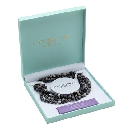 Naturals Zebra Matrix Naturals Necklace 62"