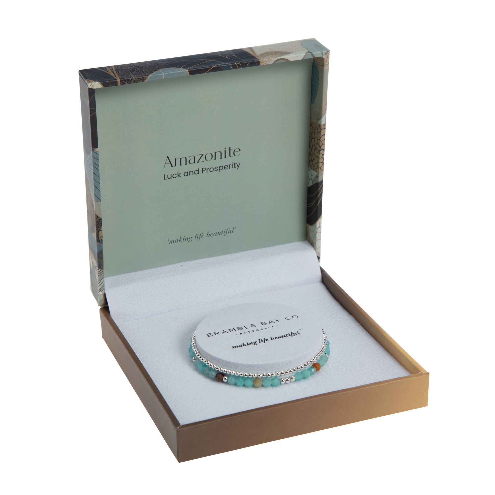 Summer Blooms Bracelet Set - Amazonite