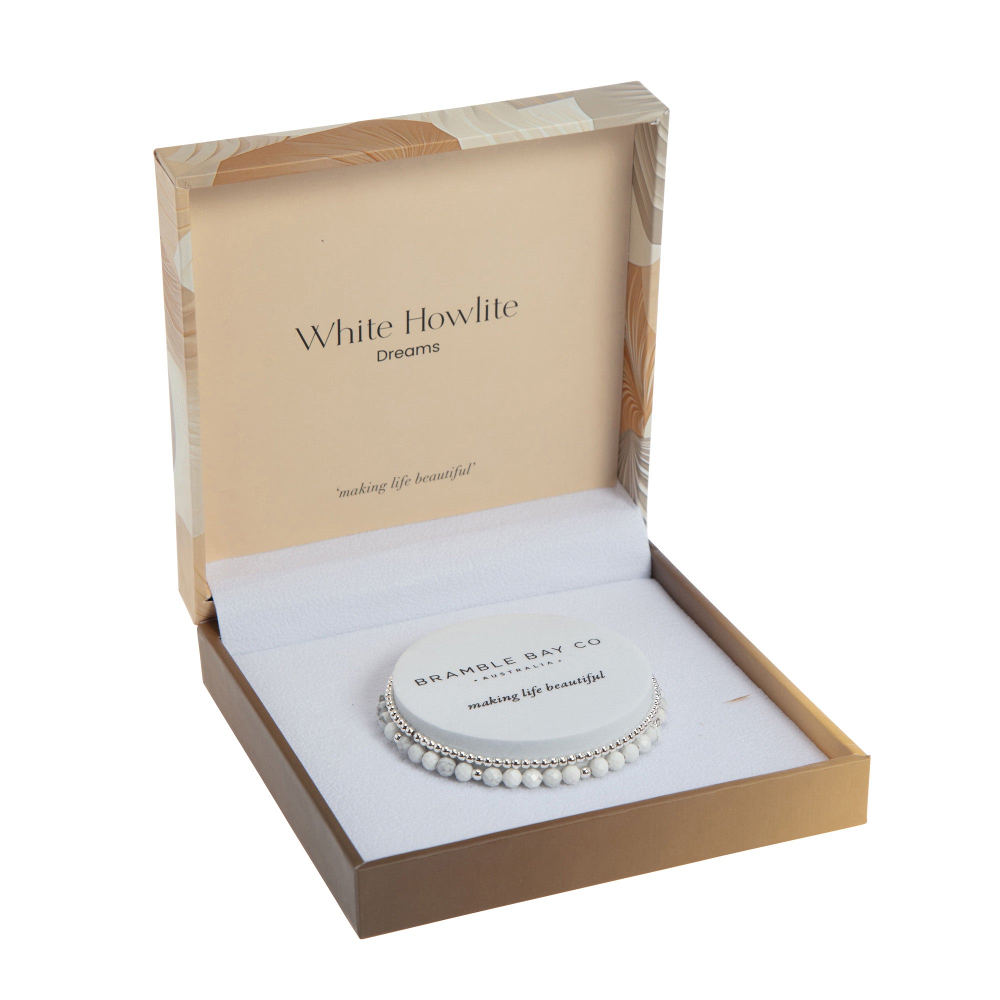Summer Blooms Bracelet Set - White Howlite