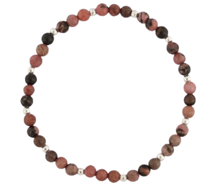 GEM-Bracelet - Rhodonite Round (4-4.5mm)