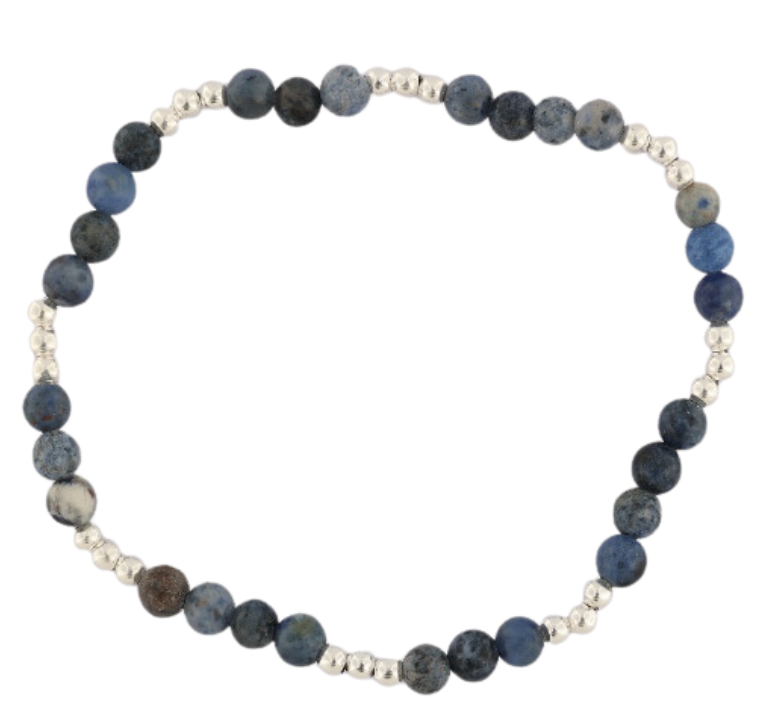 GEM-Bracelet - Dumortierite Round (4-4.5mm)
