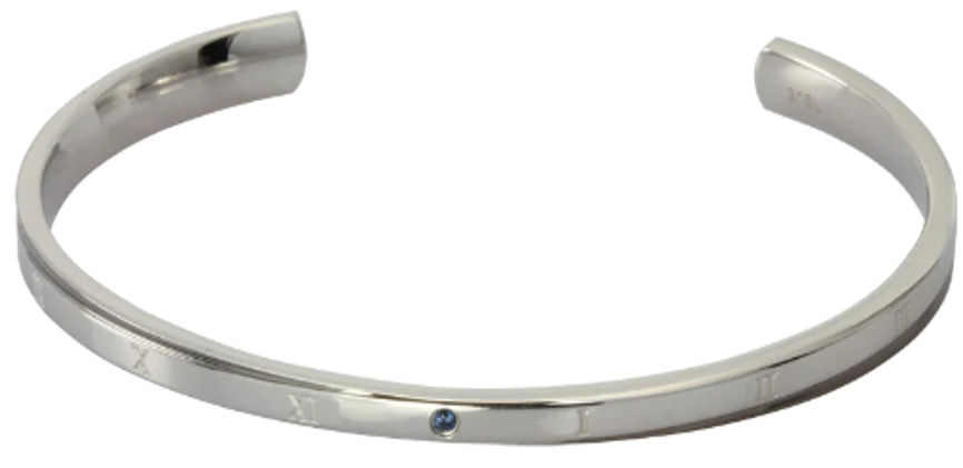Two Tone Cuff Vogue - Gunmetal and Sapphire