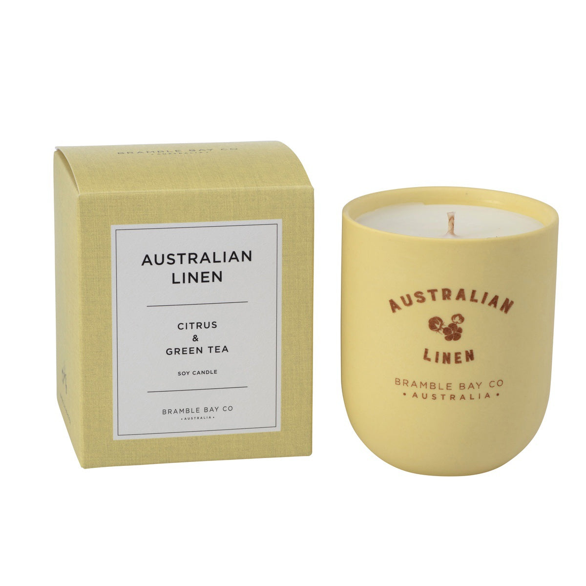Australian Linen Citrus & Green Tea Candle 190g