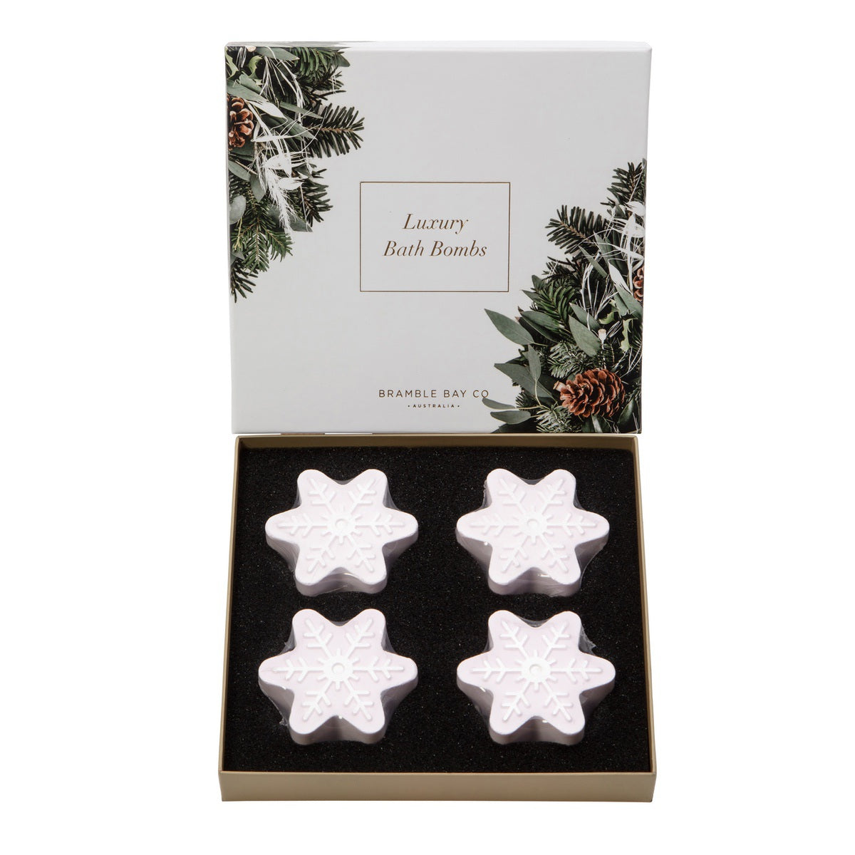 Christmas Snowflake Bath Bombs