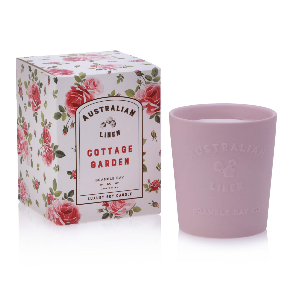 Australian Linen Cottage Garden 250g Candle