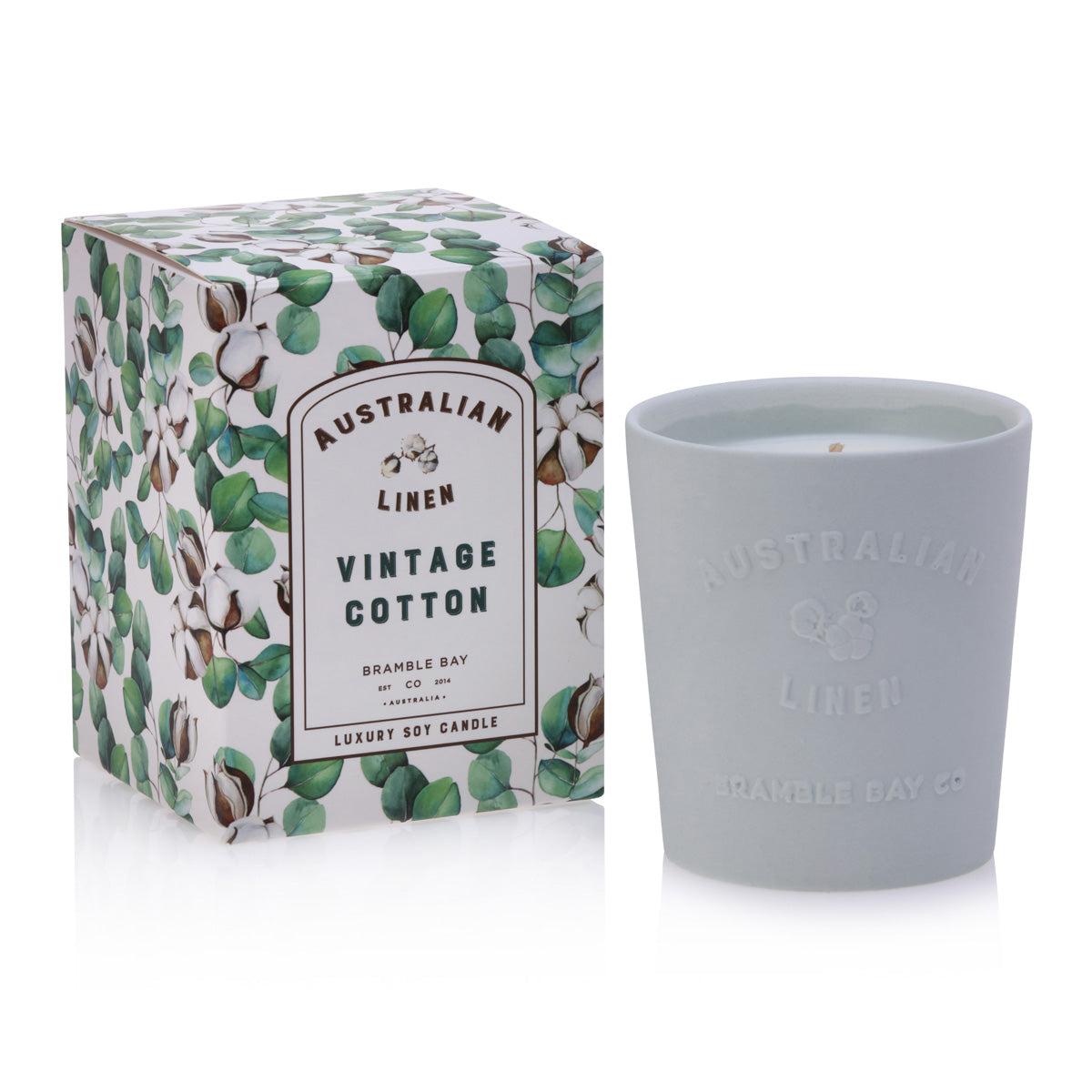 Australian Linen Vintage Cotton 250g Candle