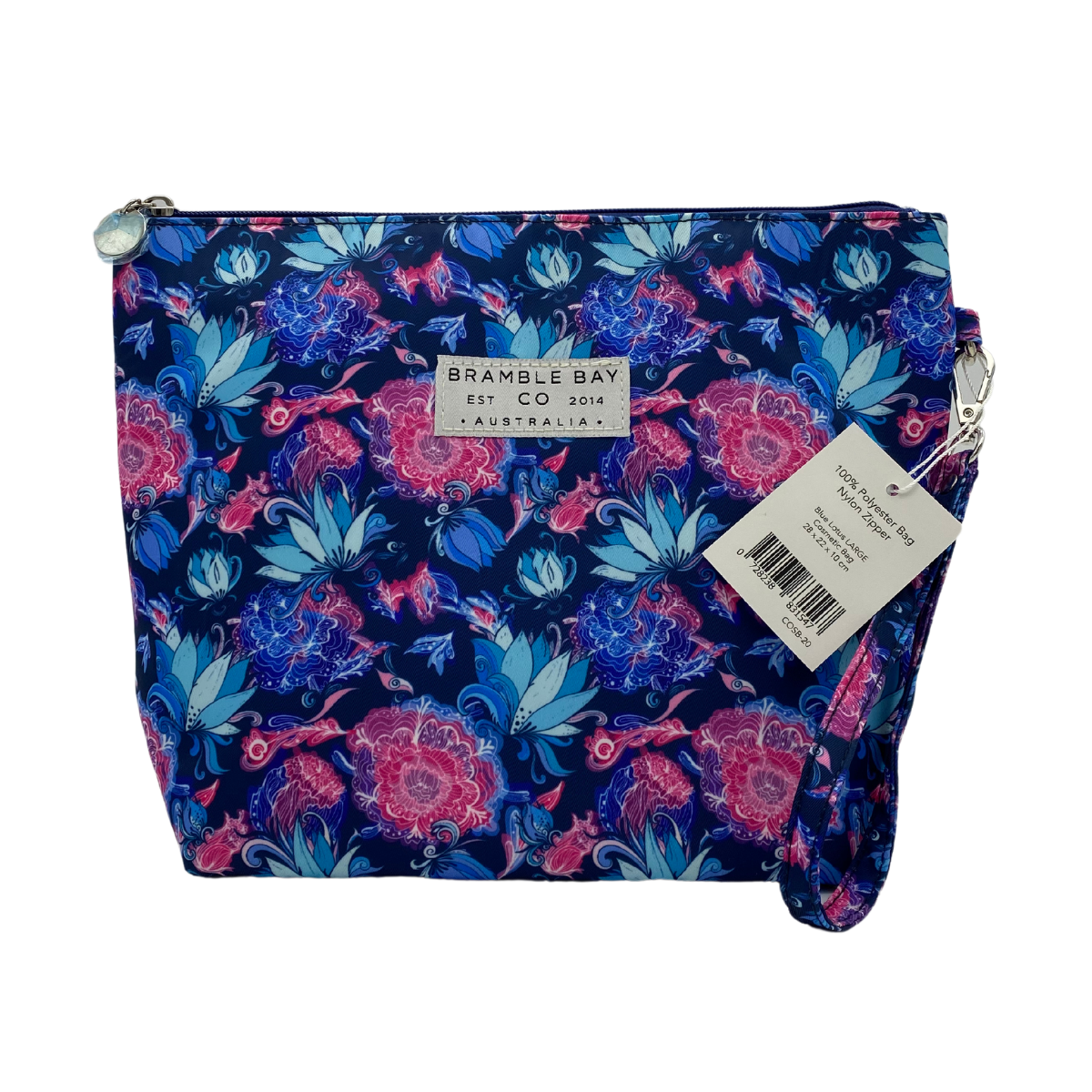 Blue Lotus Large Cosmetic Bag