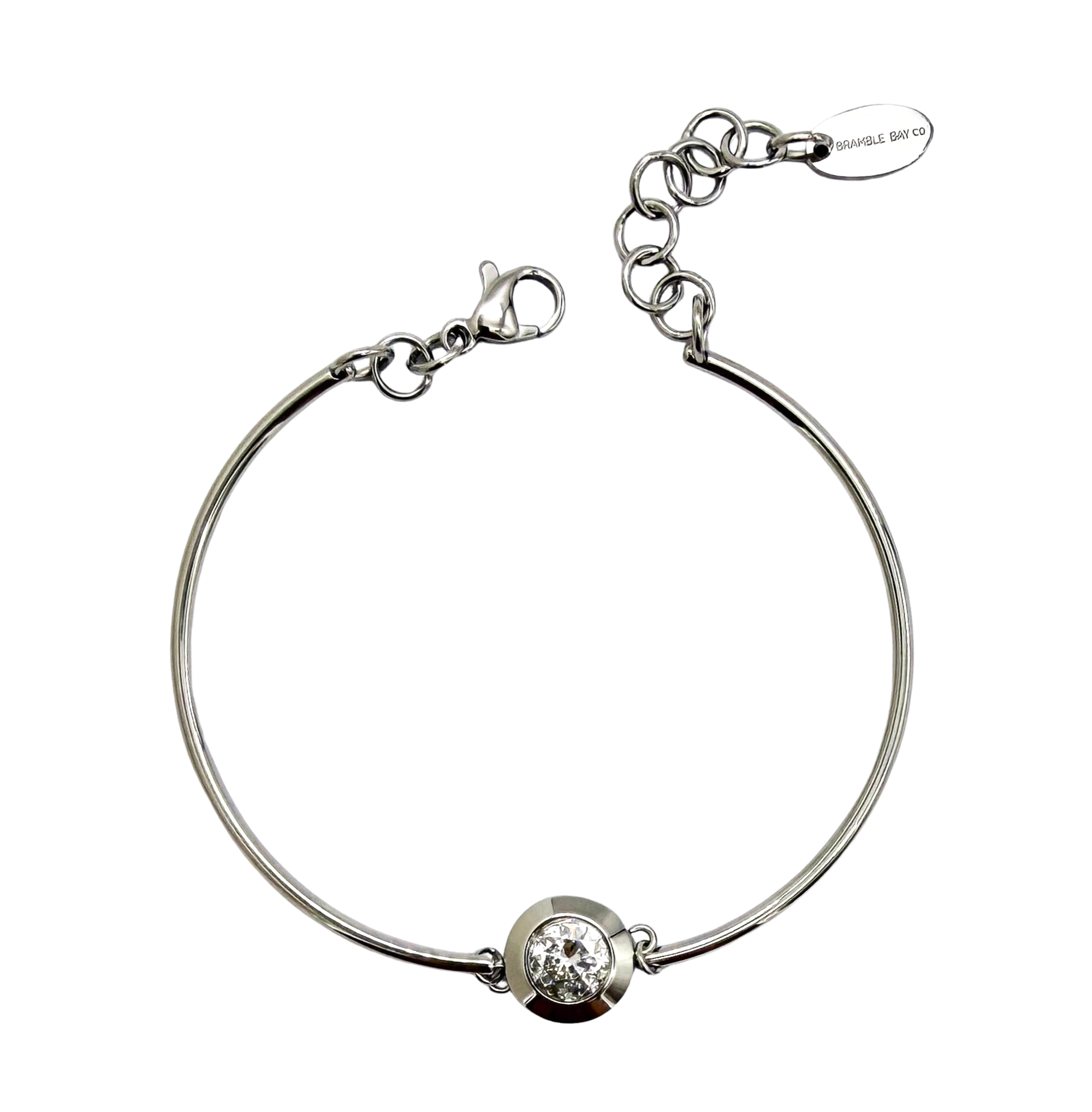 Banglet Vogue - White and Steel