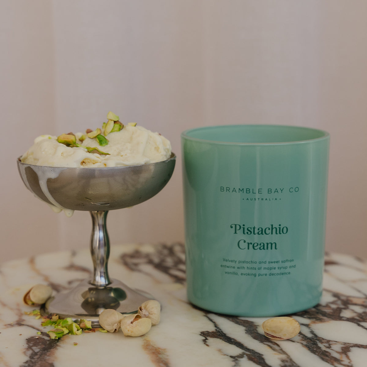 Gelato Pistachio Cream Soy Candle 300g