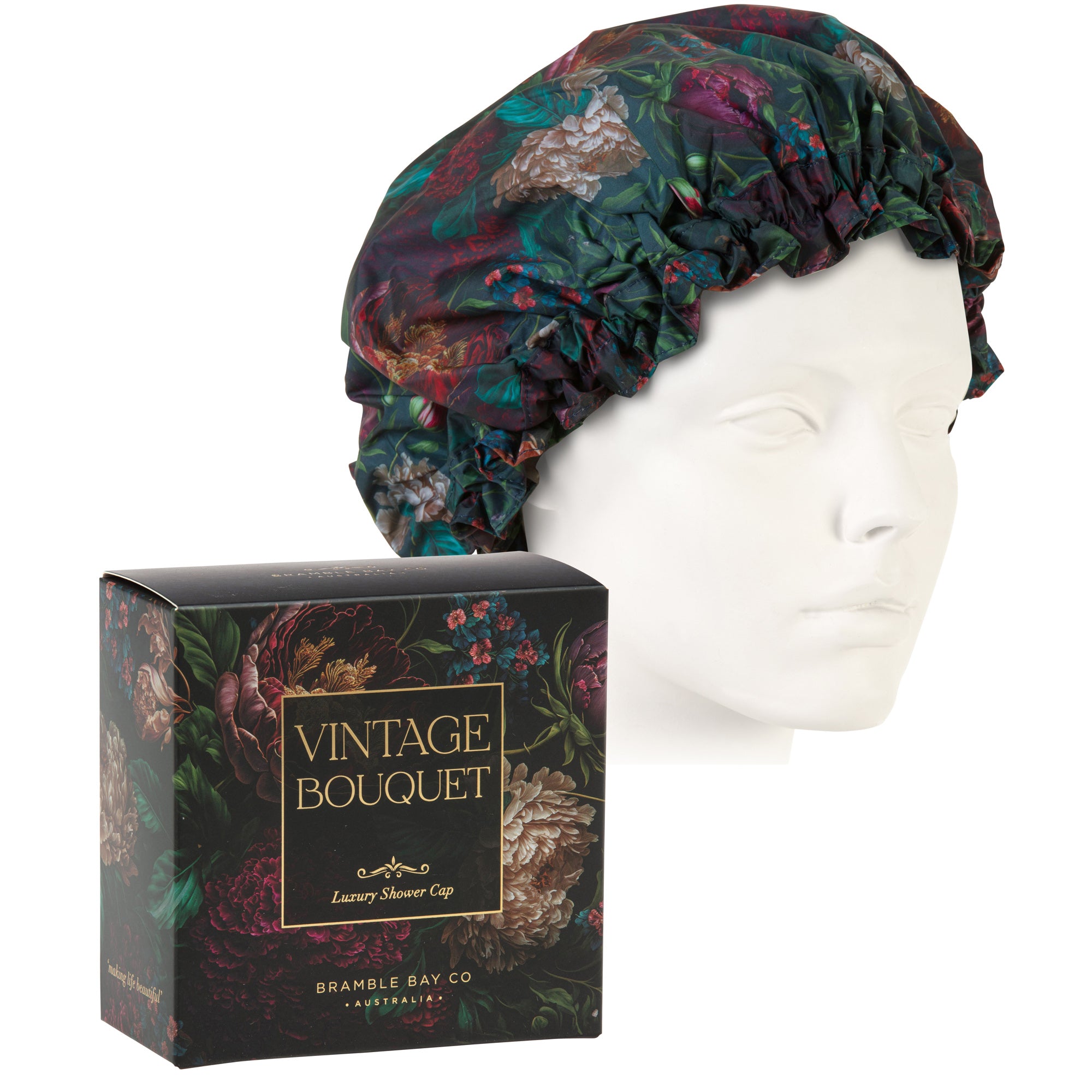 Vintage Floriade Vintage Bouquet Shower Cap